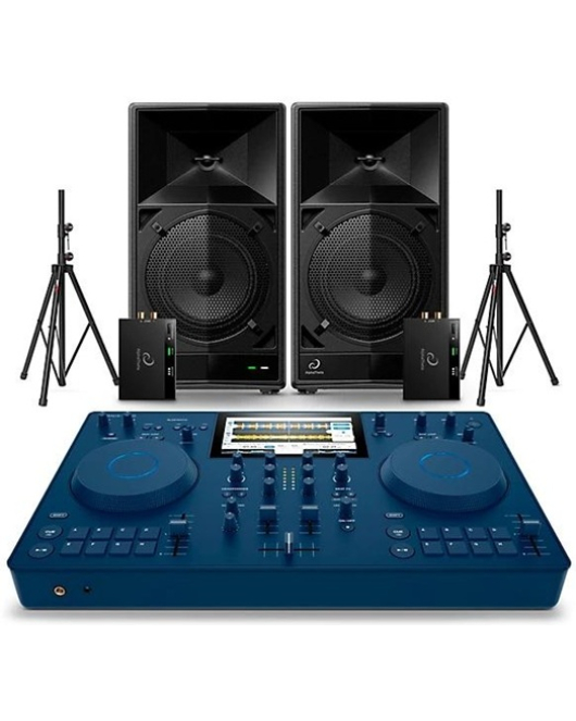 AlphaTheta WAVE-EIGHT Speakers With OMNIS-DUO DJ System