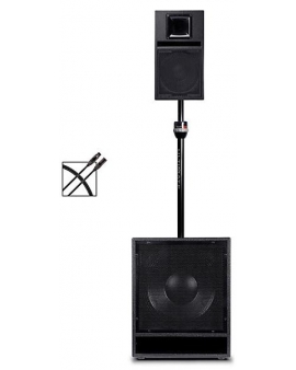 BASSBOSS Portable Performer Package with BB15 Subwoofer, SV9 Loudspeaker and Accessories