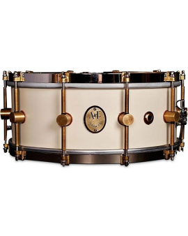 A&amp;F Drum Co 1901 Limited-Edition 14x5" Antique White Maple Club Snare Drum