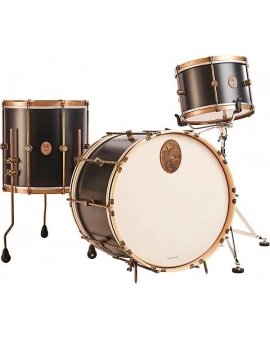 A&amp;F Drum Co Black Club Maple 3-Piece Drum Shell Pack