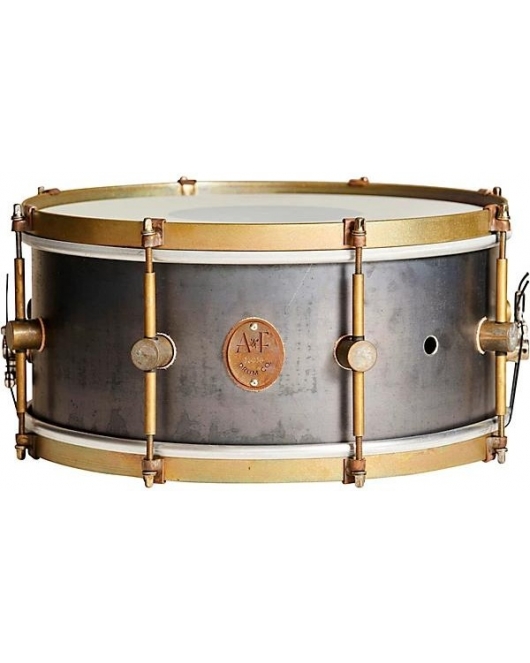 A and F Drum Co Raw Steel Snare 14x6.5 A and F Drum Co Raw Steel Snare 14x6.5