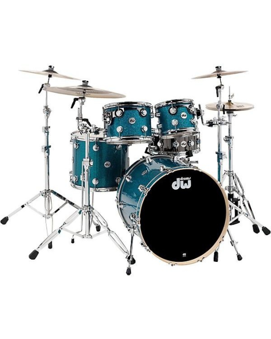 DW Collector Series 4-Piece FinishPly Teal Glass Shell DW Collector Series 4-Piece FinishPly Teal Glass Shell