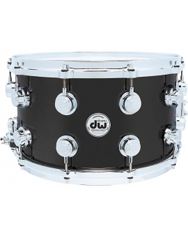 DW Collector's Series Black Nickel Over Brass Snare Drum With Die-Cast Hoops 14 x 8 in. Black Nickel Over Brass