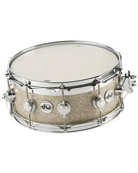 DW Collector's Series FinishPly Top Edge Snare Drum Broken Glass 14x6