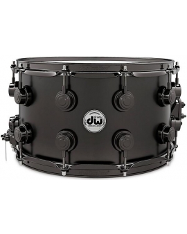 DW Collector's Series Satin Black Over Brass Snare Drum With Black Nickel Hardware 14 x 8 in.