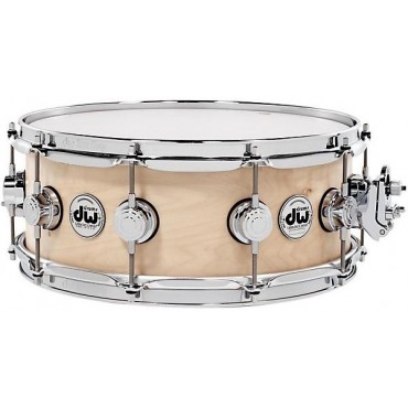 DW Collector's Series Satin Oil Snare Drum Natural with Chrome Hardware 14x5.5