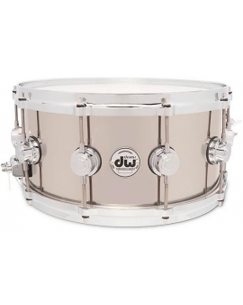 DW Collectors Series Stainless Steel Snare Drum With Die Cast Hoops 14 x 6.5 in. Stainless Steel