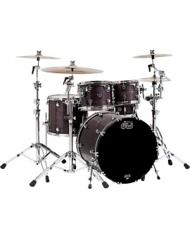 DW Performance Series 5-Piece Shell Pack Ebony Stain Lacquer with Chrome Hardware