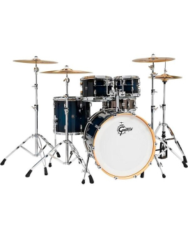 Gretsch Drums Renown 5-Piece Shell Pack With 22" Bass Drum and Black Nickel Over Steel Snare Drum Gloss Antique Blue Burst