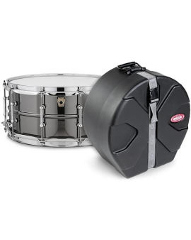 Ludwig Black Beauty Snare Drum With Tube Lugs and SKB Case