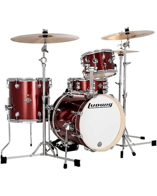 Ludwig Breakbeats 4 Piece Shell Pack Red Sparkle