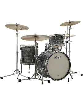Ludwig Classic Maple 3-Piece Downbeat Shell Pack With 20" Bass Drum Vintage Black Oyster Pearl