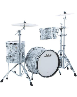 Ludwig Classic Maple 3-Piece Downbeat Shell Pack With 20" Bass Drum White Mosaic