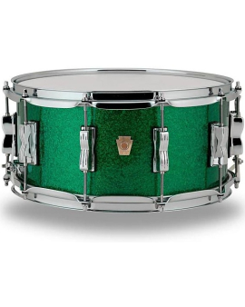 Ludwig Classic Maple Snare Drum 14 x 6.5 in. Green Sparkle