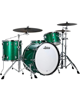Ludwig Classic Oak 3-piece Pro Beat Shell Pack With 24" Bass Drum Green Sparkle