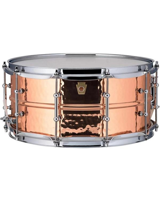 Ludwig Copper Phonic Hammered Snare Drum 14x6.5 Tube Lugs