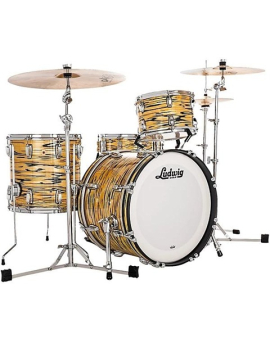 Ludwig Legacy Mahogany 3-Piece Downbeat Shell Pack with 20 in. Bass Drum Lemon Oyster