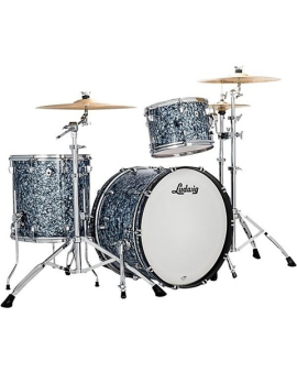 Ludwig NeuSonic 3-Piece Fab Shell Pack With 22" Bass Drum Satin Blue Pearl