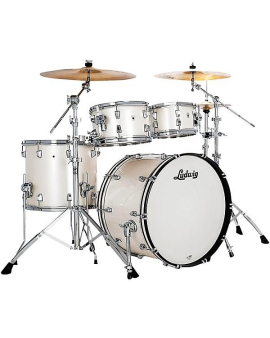 Ludwig NeuSonic 4-Piece Rapid Mod Shell Pack With 22" Bass Drum Silver Silk