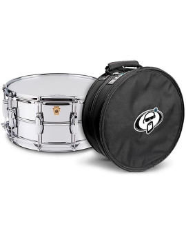 Ludwig Supraphonic Snare Drum Chrome With Protection Racket Case