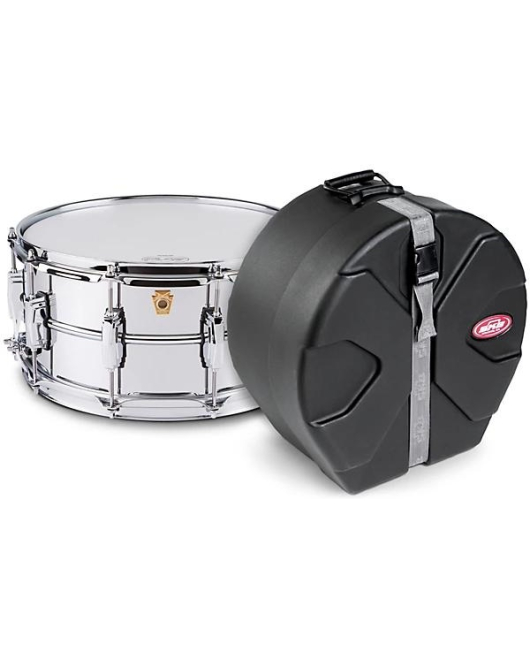 Ludwig Supraphonic Chrome Snare Drum With SKB Case