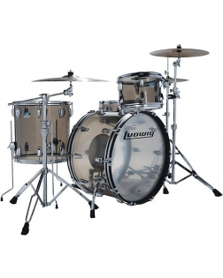 Ludwig Vistalite 3-Piece Pro Beat Shell Pack With 24" Bass Drum Bronze