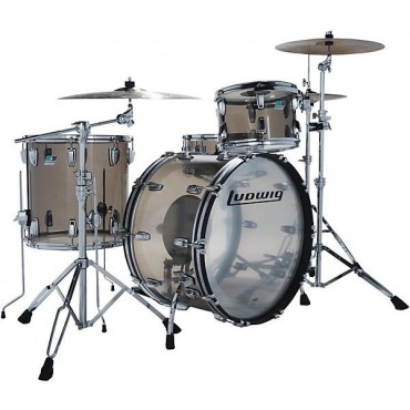 Ludwig Vistalite 3-Piece Pro Beat Shell Pack With 24" Bass Drum Bronze