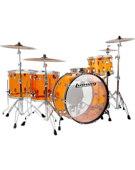 Ludwig Vistalite Zep Set 5-Piece Shell Pack With LM402 Snare Drum Amber