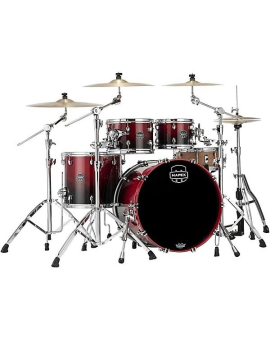 Mapex Saturn Rock 4-Piece Shell Pack With 22" Bass Drum Scarlet Fade