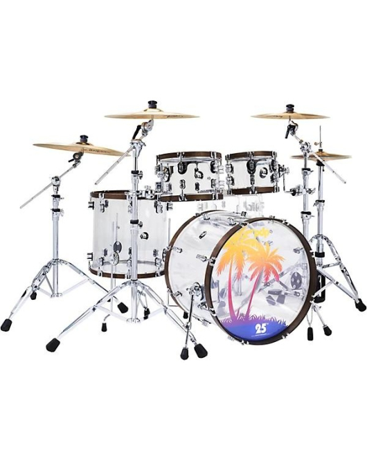 PDP DW 25th Anniversary Clear Acrylic 4-Piece Shell Pack PDP DW 25th Anniversary Clear Acrylic 4-Piece Shell Pack