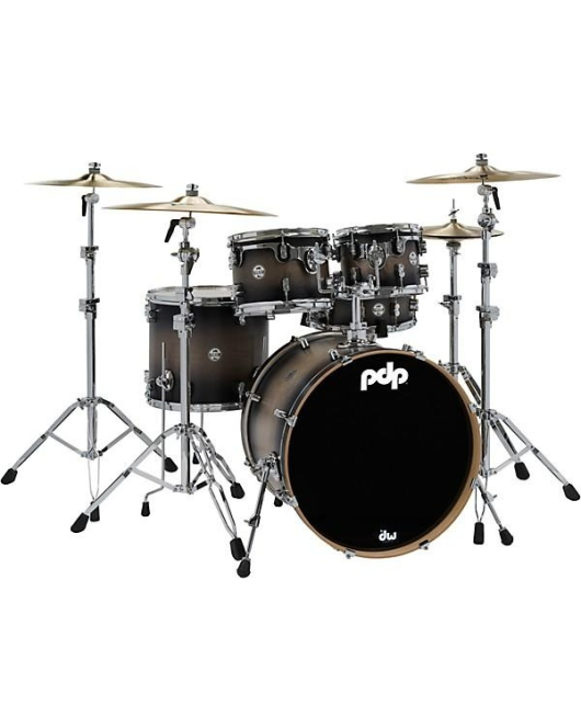 PDP by DW Concept Maple 5-Piece Shell Pack Satin Charcoal Burst PDP by DW Concept Maple 5-Piece Shell Pack Satin Charcoal Burst