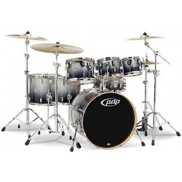PDP by DW Concept Maple 7-Piece Shell Pack Silver to Black Fade