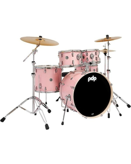 PDP by DW Mainstage 5-Piece Complete Drum Set With 22" Bass Drum &amp; Paiste Cymbals Pale Rose
