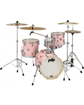 PDP by DW New Yorker 4-Piece Shell Pack With 16" Bass Drum Pale Rose Sparkle