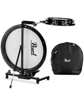 Pearl Compact Traveler 2-Piece Drum Kit With Bag Black