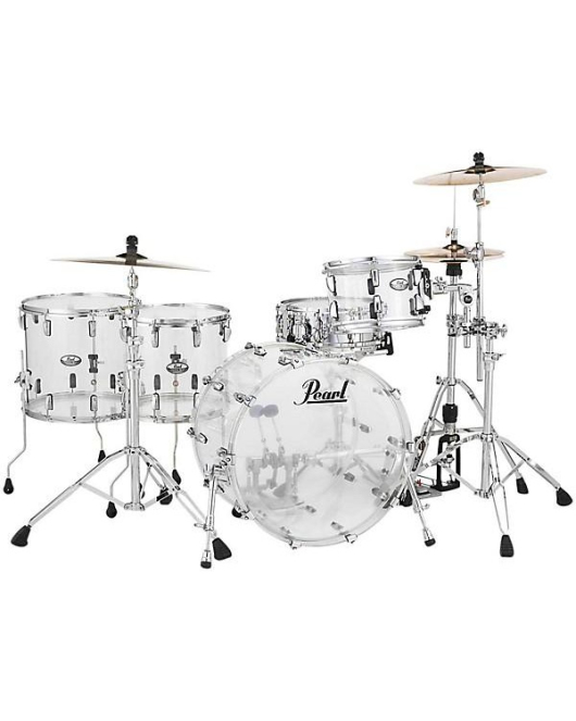 Pearl Crystal Beat 4-Piece Rock Shell Pack Ultra Clear Pearl Crystal Beat 4-Piece Rock Shell Pack Ultra Clear