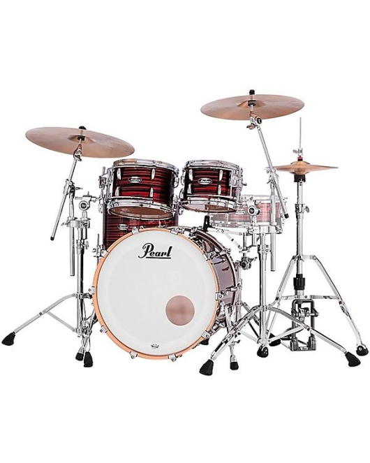 Pearl Masters Maple 4-Piece Shell Pack Red Oyster Swirl