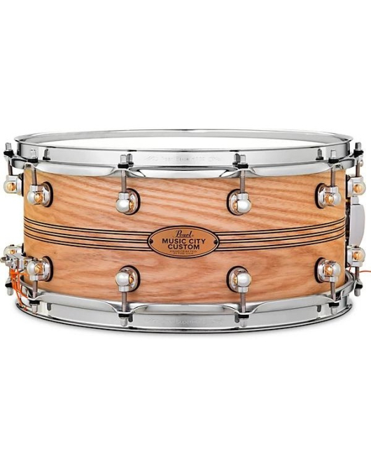 Pearl Music City Ash Snare 14x6.5 Boxwood Rose