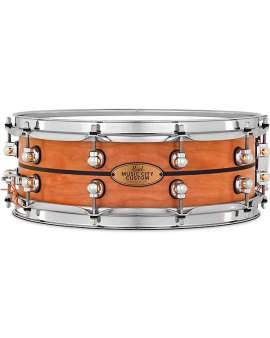 Pearl Music City Custom Solid Shell Snare Cherry with Ebony Inlay 14 x 5 in.