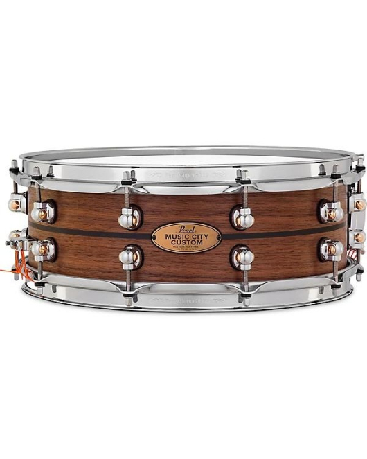 Pearl Music City Walnut Snare 14x5 Ebony Inlay