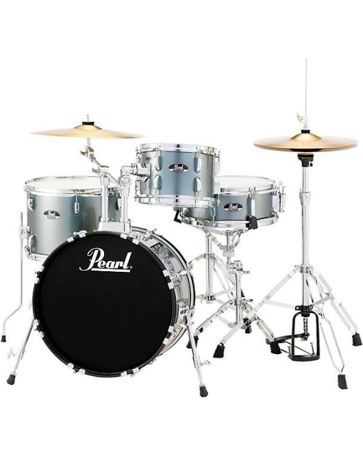 Pearl Roadshow 4 Piece Jazz Drum Set Charcoal Pearl Roadshow 4 Piece Jazz Drum Set Charcoal
