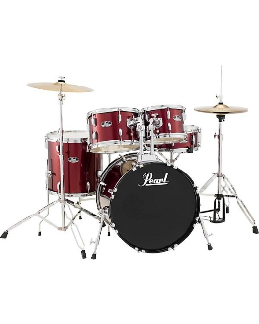 Pearl Roadshow 5 Piece Fusion Drum Set Wine Red Pearl Roadshow 5 Piece Fusion Drum Set Wine Red