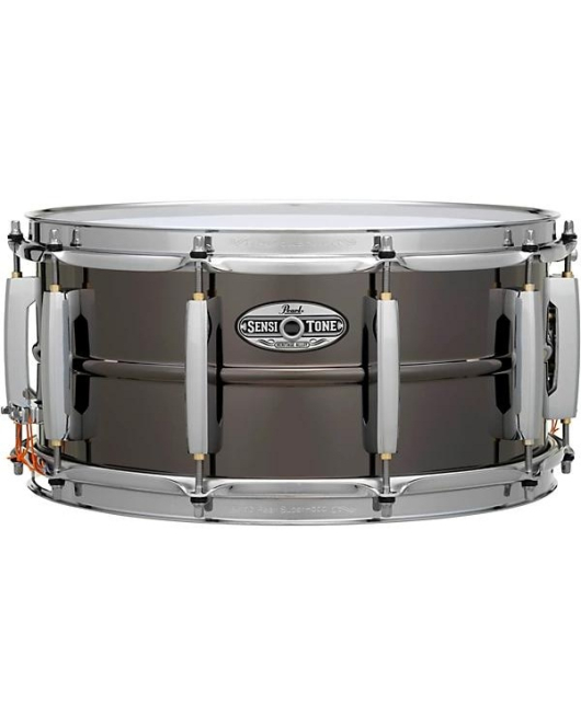 Pearl SensiTone Black Brass Snare 14 x 6.5 Pearl SensiTone Black Brass Snare 14 x 6.5