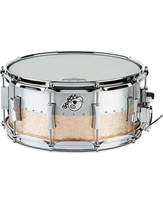 Pork Pie Aluminum Maple Snare Drum 14x6.5