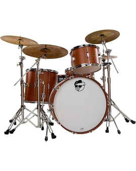 Pork Pie Hip Pig 3-Piece Rock Shell Pack Exotic Eastern Mahogany Satin Natural