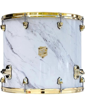 SJC Drums Providence Series Floor Tom Add On with Brass Hardware 16 x 18 in. Calcutta White