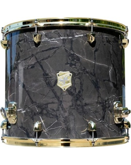 SJC Drums Providence Series Floor Tom Add On with Brass Hardware 16 x 18 in. Obsidian Black