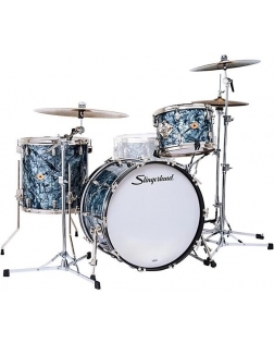 Slingerland Radio King 3-Piece Shell Pack With 22" Bass Drum Black Diamond Pearl