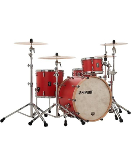 SONOR SQ1 3-Piece Shell Pack With 24" Bass Drum Hot Rod Red