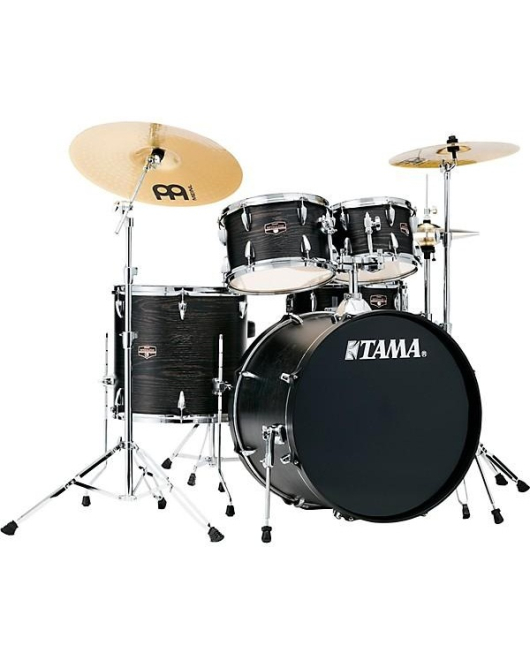 TAMA Imperialstar 5 Piece Drum Set Black Oak Wrap TAMA Imperialstar 5 Piece Drum Set Black Oak Wrap